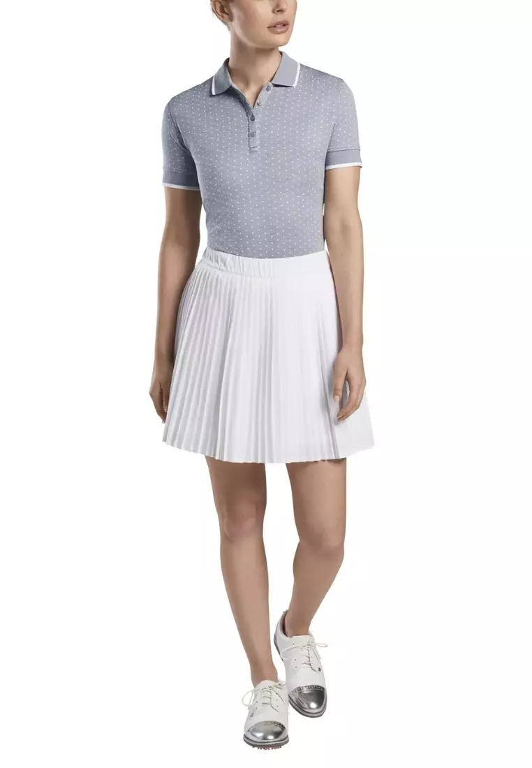 Ladies Jacquard Polka Dot Polo