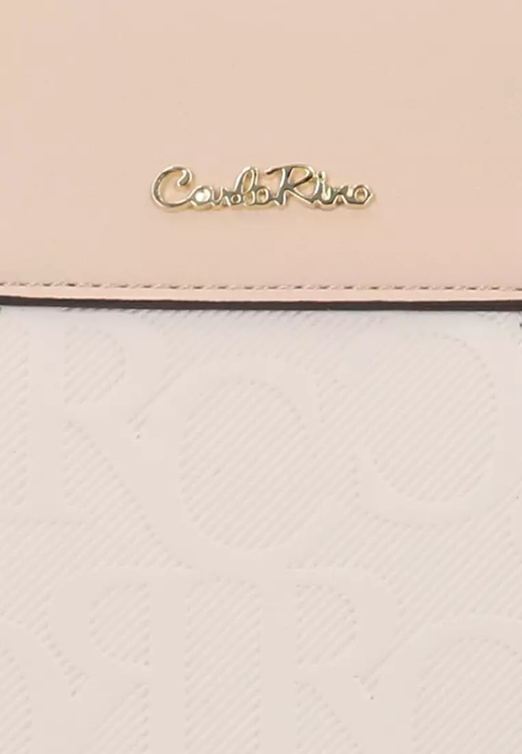 Buy Carlo Rino CR Julia Top Handle Bag - Nude Online | ZALORA Malaysia