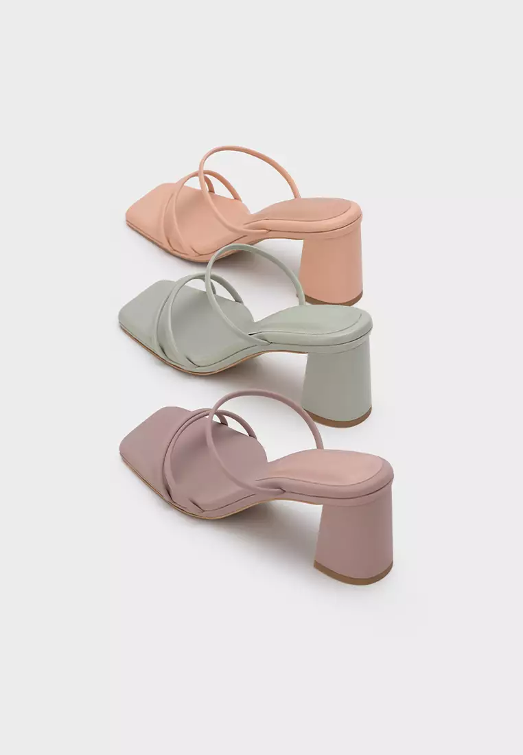 CLOUDFOAM STRAPPY BLOCK HEEL SLIDE