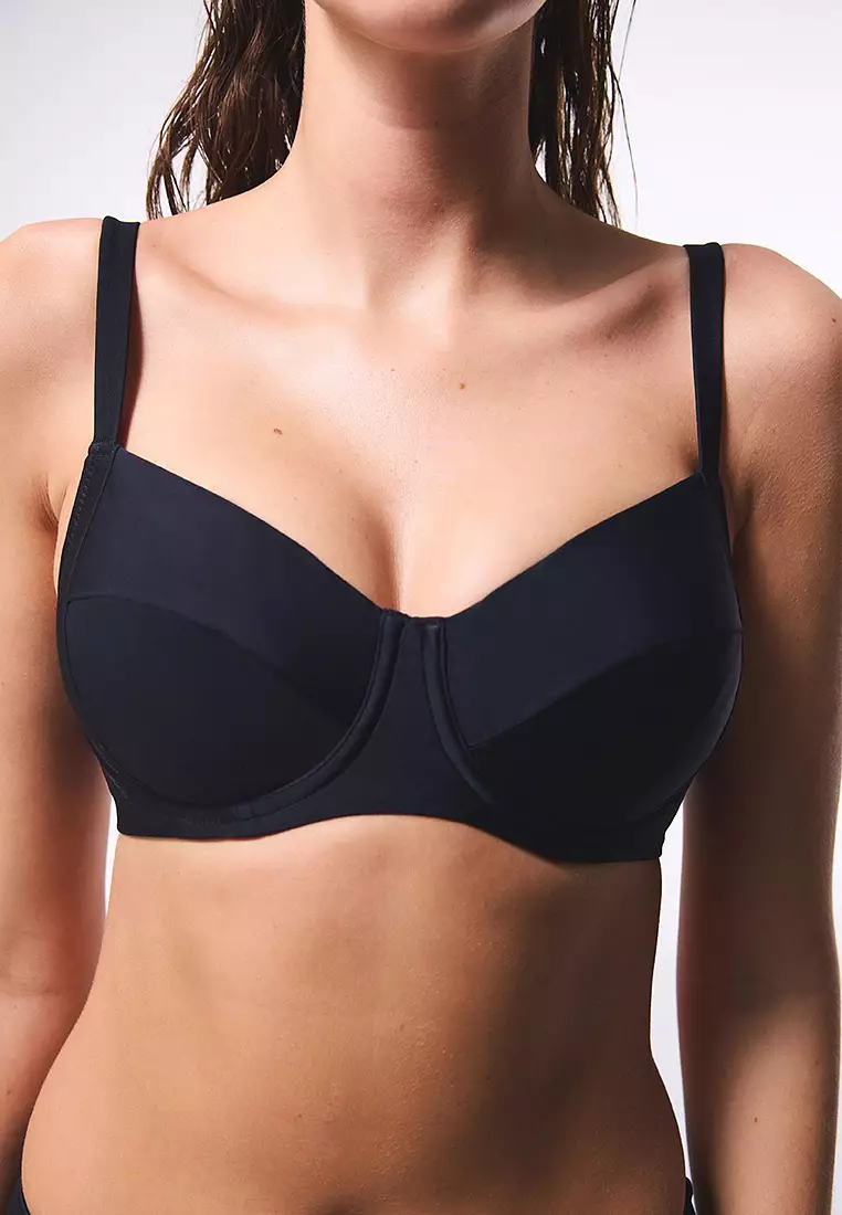 Plus Push Up Underwire Balconette Bikini Top