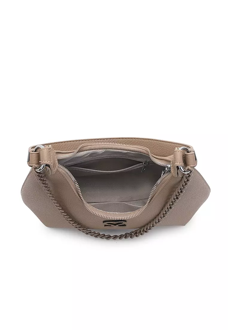 Women's Top Handle Bag / Sling Bag / Crossbody Bag / Shoulder Bag (手拿袋 / 斜孭袋 / 單肩包) - 棕色