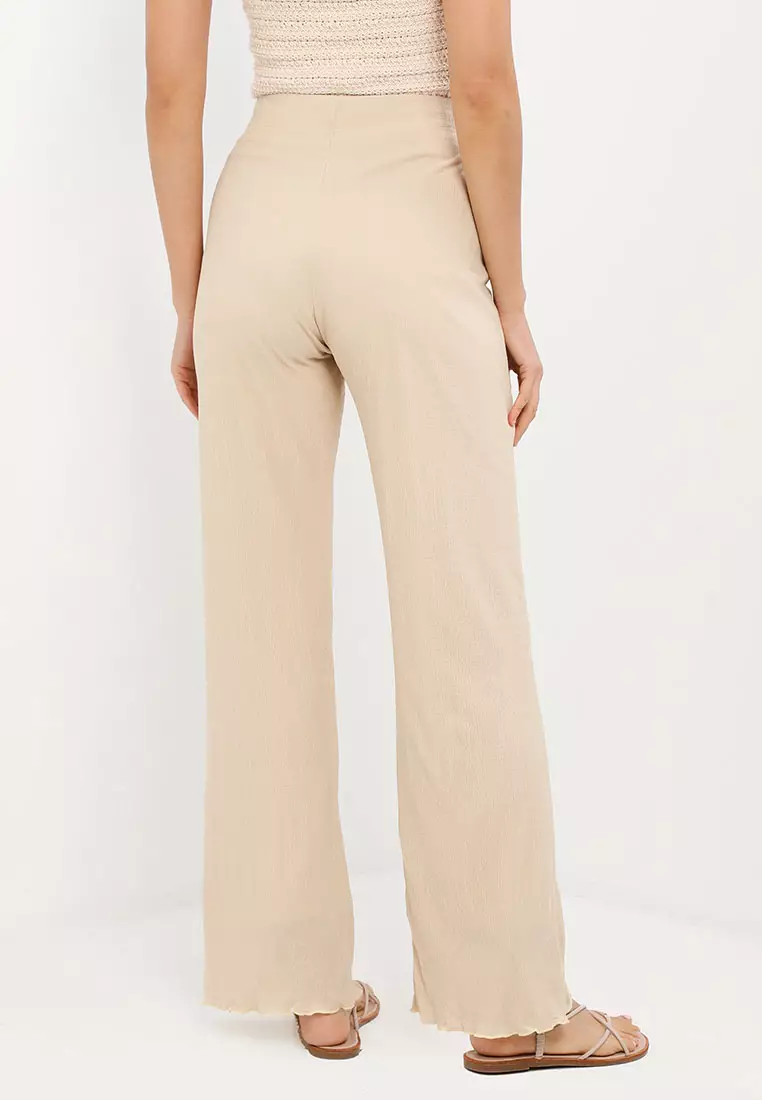 Plisse trousers topshop top