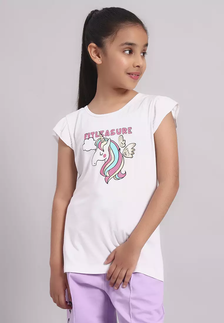 Kaos Lengan Ruffle Anak Perempuan TwinkleTails