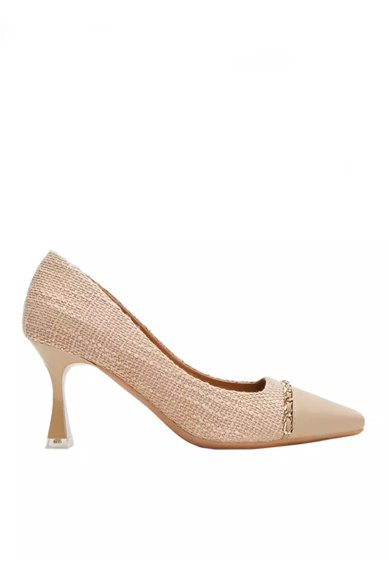 Discount on Twenty Eight Shoes  shoes - SKU: VANSA Color Matching Chain High-Heels VSW-H16615