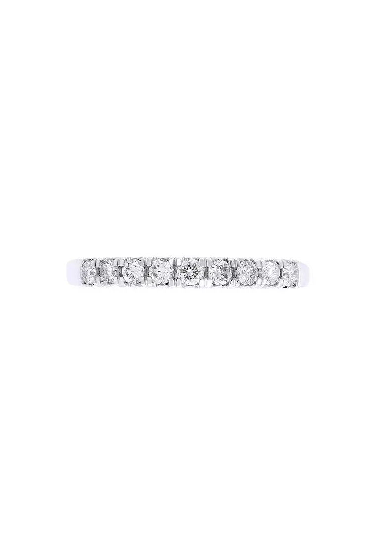 HABIB Round Diamond Ring in 750/18K White Gold 265361222