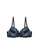 ZITIQUE blue Young Girls' European Style Sexy-ribbon Push Up Padded Nylon Lingerie Set (Bra And Underwear) - Blue 20F14US9C5EEF7GS_2