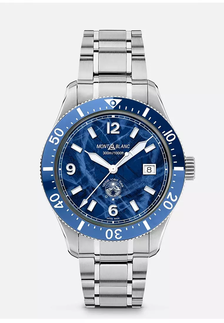 萬寶龍 1858 ICED SEA 自動上鍊男士腕錶 41mm - 129369