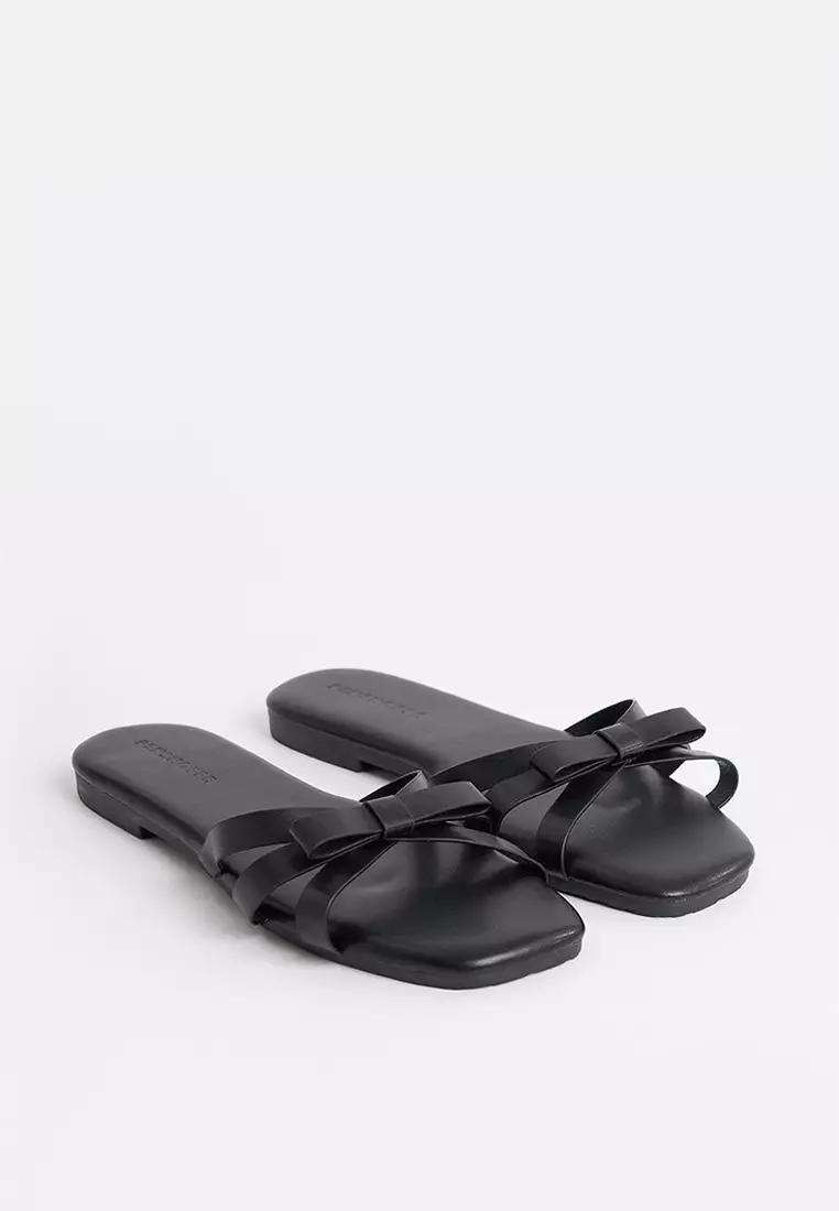 Women's Leather Bow Sandals