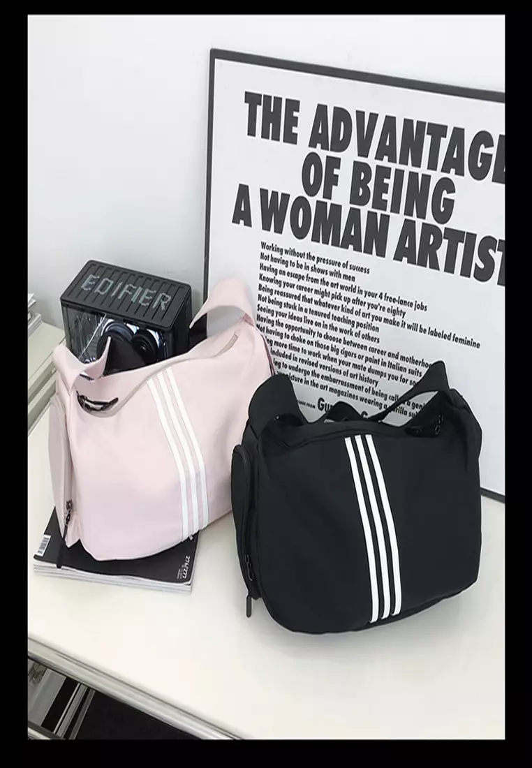 Nylon Duffel Shoulder Gym Swim Travel Bag  26x40x20cm – Green