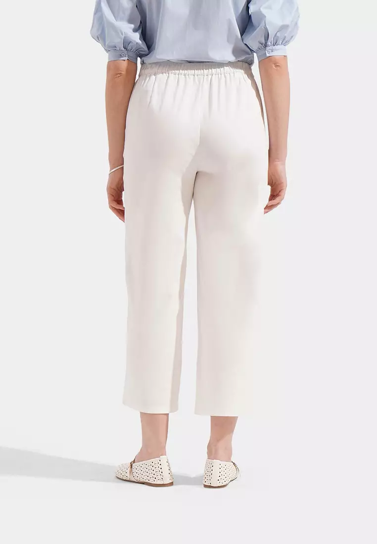 Cozy: Pull Up Straight Leg Trousers