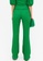 Monki green Textured Flared Trousers 43C37AADCA9B6AGS_2