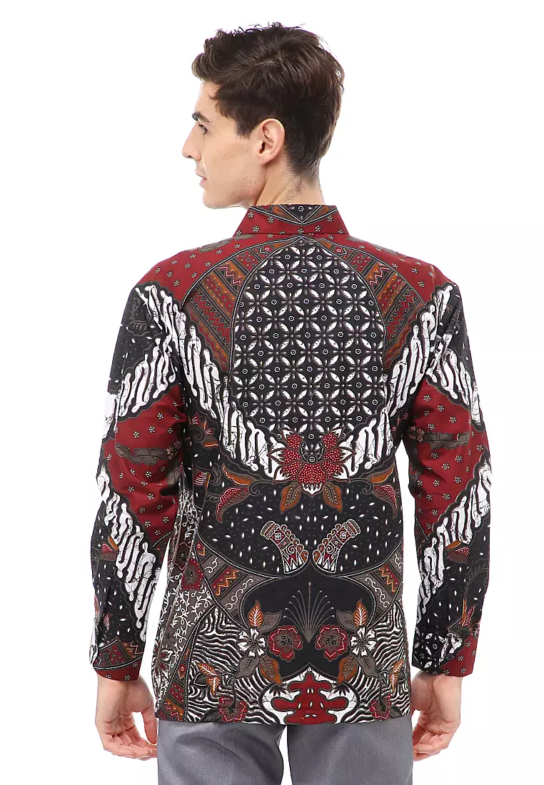 Kendrick Atasan Formal Kemeja Batik Pria Jayasura Long Sleeve Material Cotton ORIGINAL