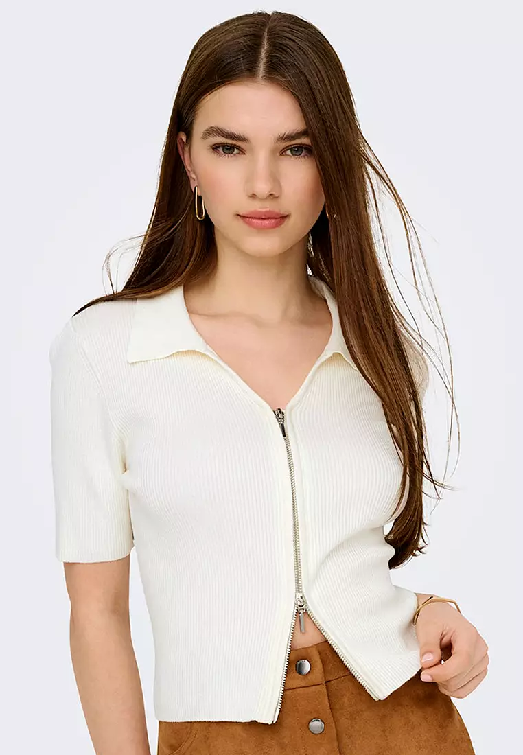 Two-Way Zip Cardigan