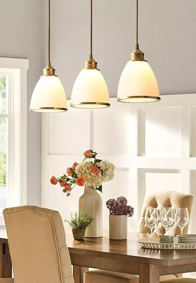 Hanging light deals glass shade