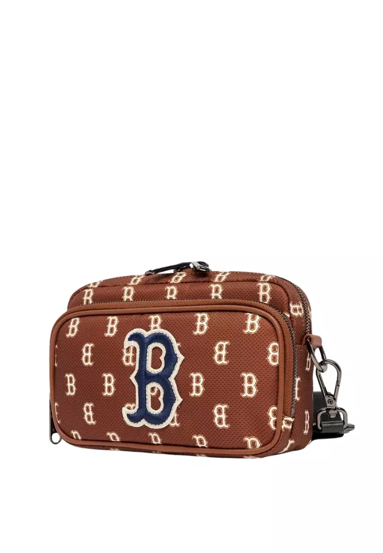 Monogram Mini Cross Bag - Boston Brown