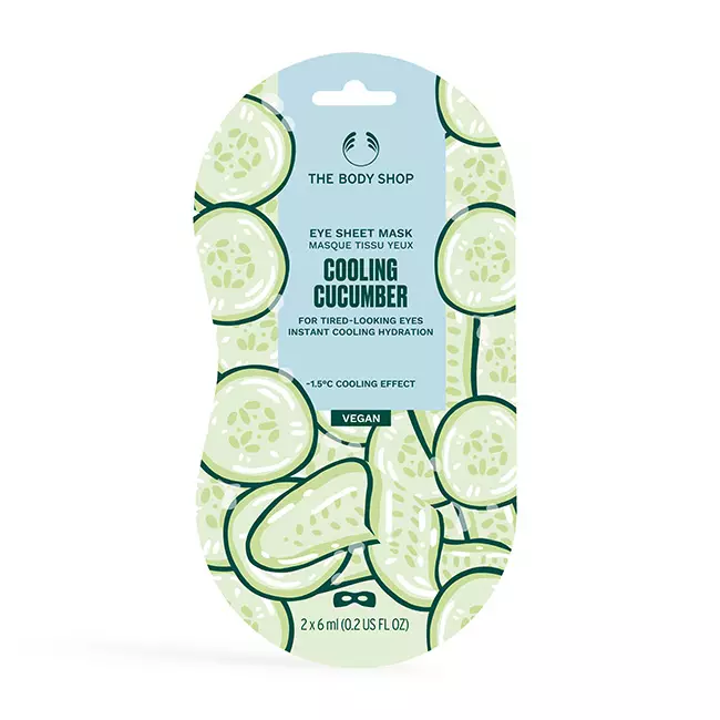 Jual The Body Shop Cooling Cucumber Eye Sheet Mask 2x6ml Original 2024