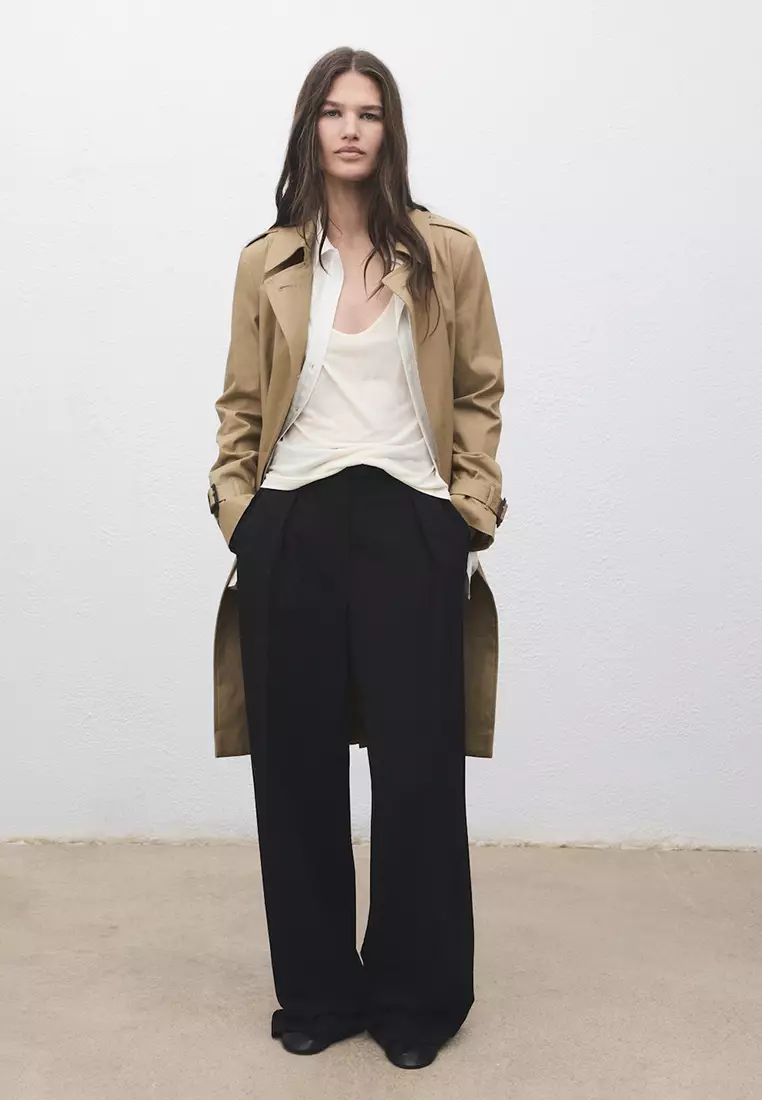 Classic Trench Coat With Belt