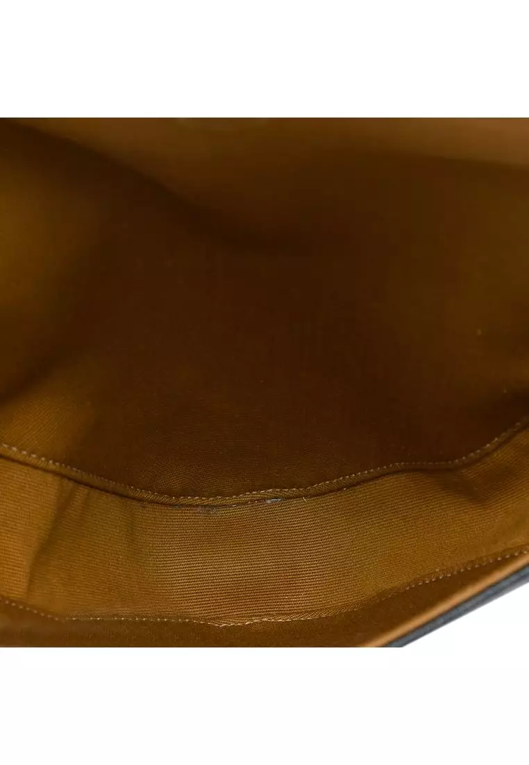 Pre-Loved Celine Triomphe Coated Canvas Logo Triangle Crossbody