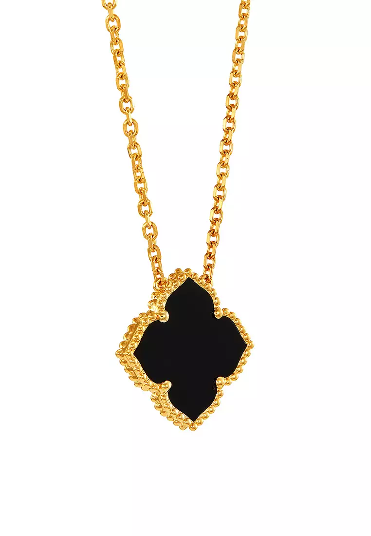 HABIB AL-ZAHRA | Onyx Necklace in 750/18K Yellow Gold 561041124(YG)-ONYX