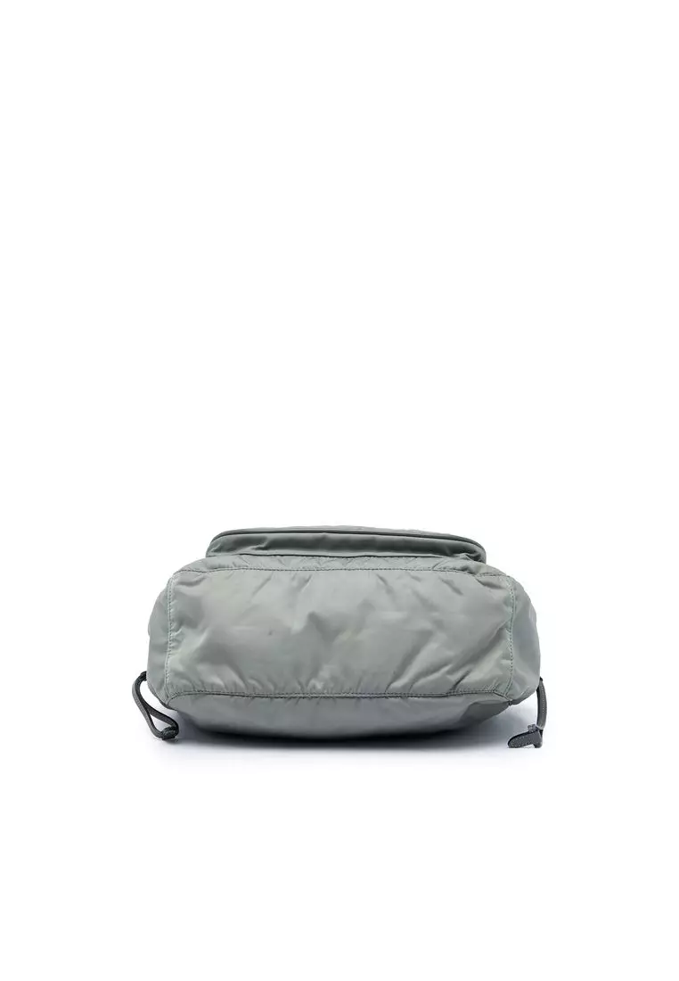 Pre-Loved Prada Saffiano Trimmed Tessuto Zip Top Crossbody