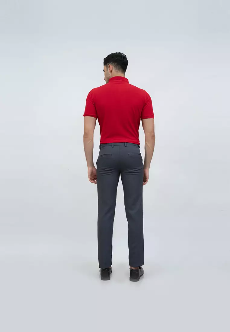 polo shirt baju kaos kerah polo slim houseofcuff merah