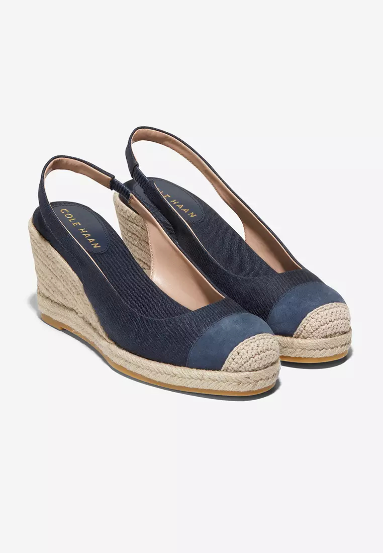 Cole haan navy wedge best sale
