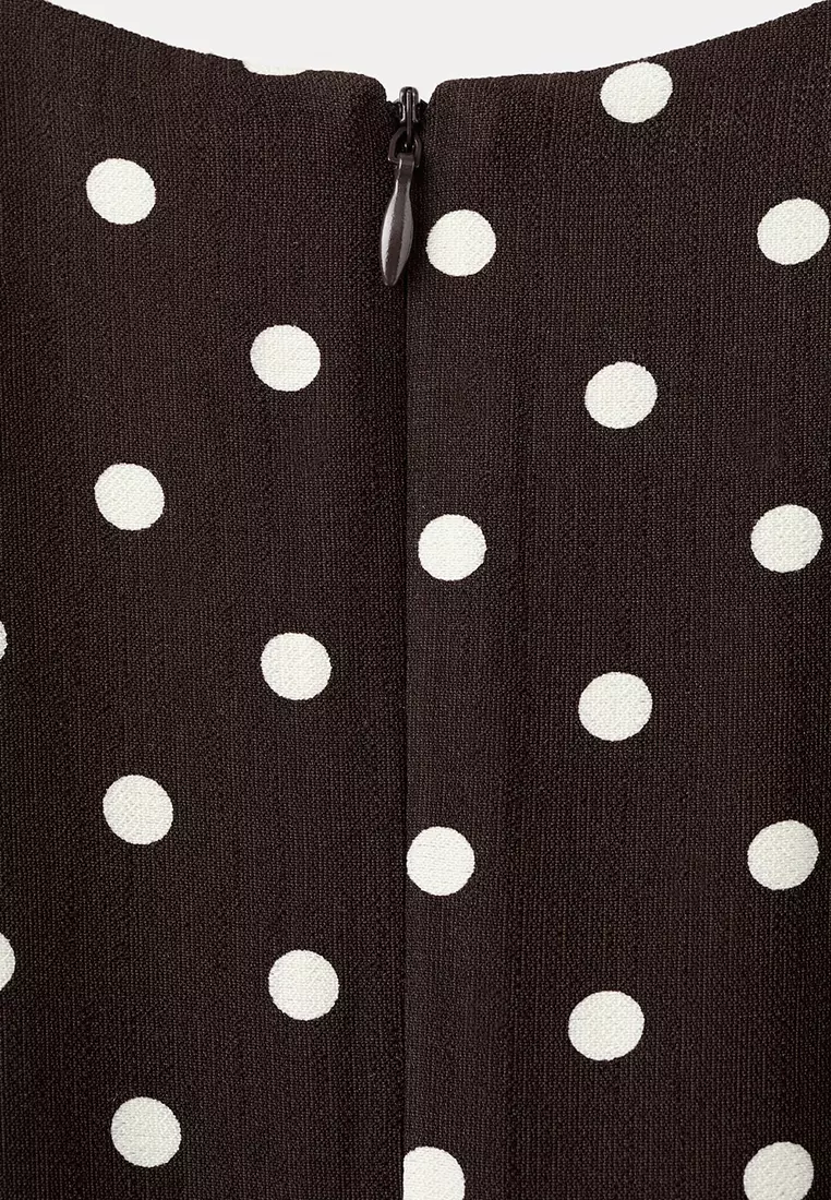 A-Line Polka-Dot Dress