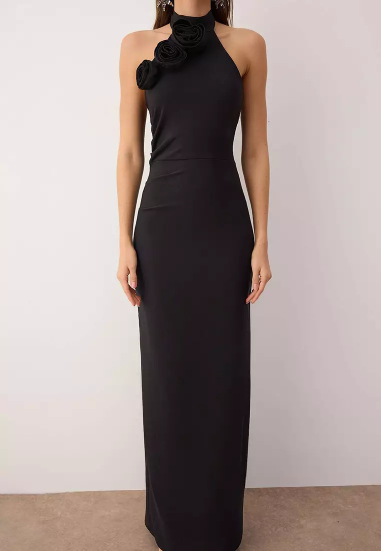 Slit Evening Dress