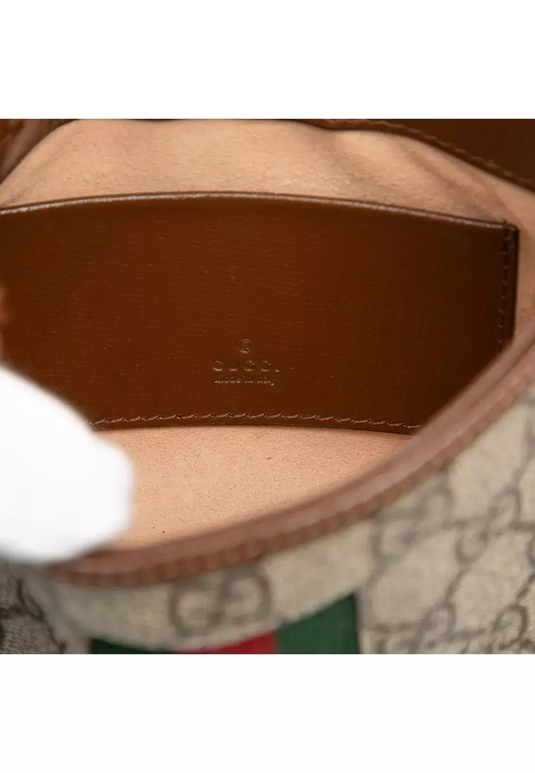 二手 Gucci Mini Gg Supreme Web Jackie 1961 斜背包