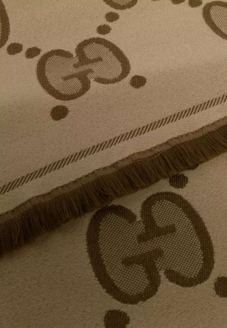 Gg Wool Jacquard 圍巾