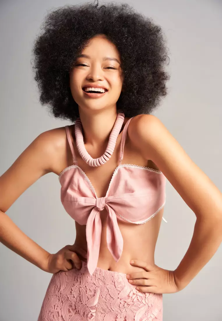 Light Pink Lace Shorts