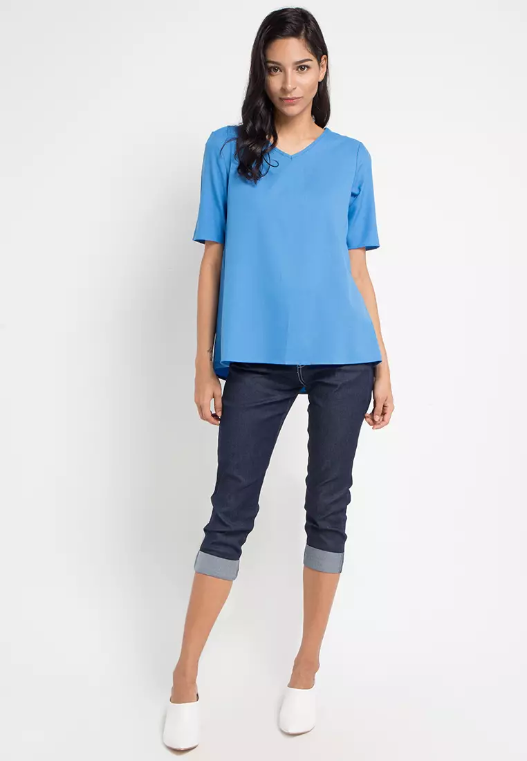 Blouse Short Sleeves Shirt