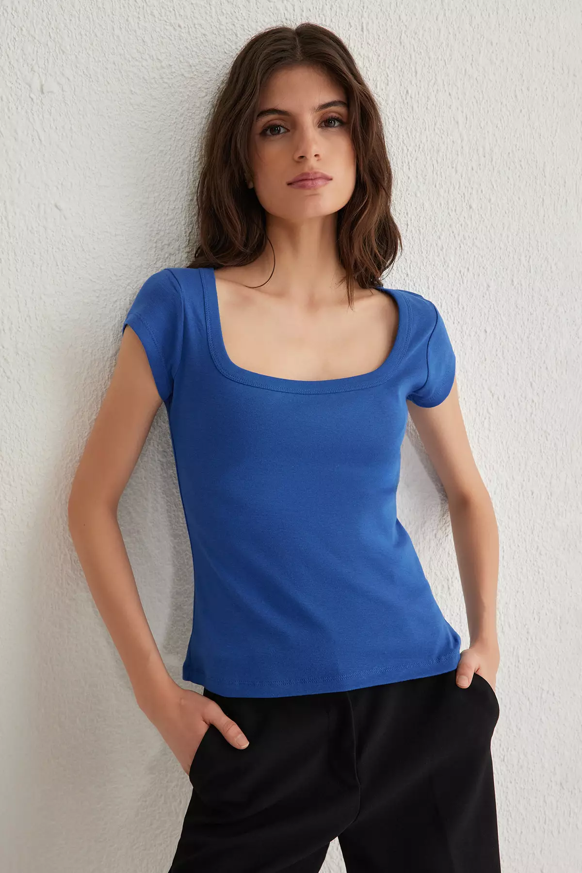 Square Neck Fitted Top