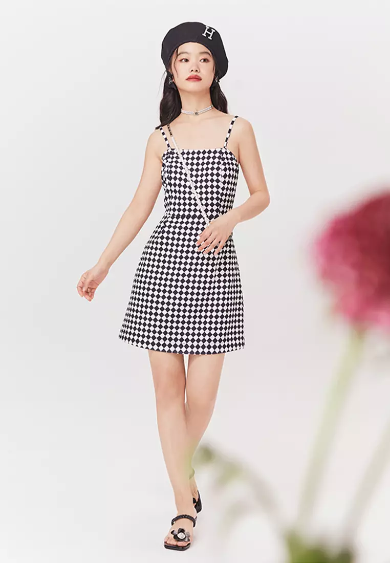 Buy Hopeshow Checkered Summer Midi Dress 2025 Online ZALORA