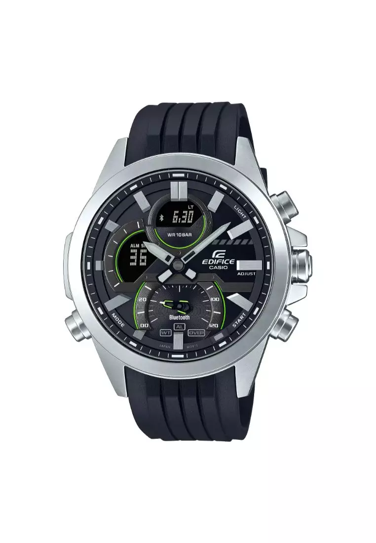 Buy Casio CASIO EDIFICE ECB 30P 1ADF BLACK RESIN STRAP MEN WATCH