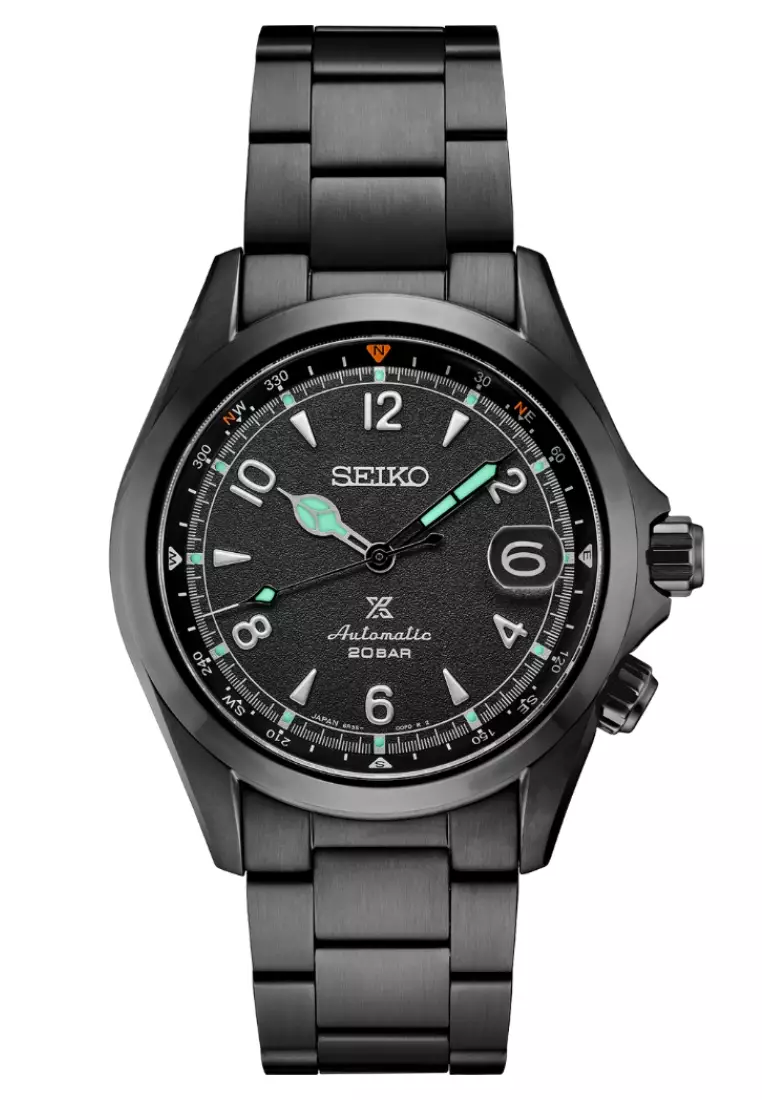 精工 Prospex “Black Series Night” Alpinist 黑色系列限量版自動腕錶 SPB337J1