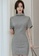 Crystal Korea Fashion grey Korean slim elegant lady dating dress 494DDAA63BFDEAGS_5