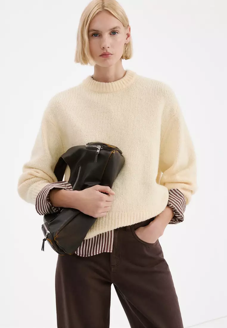 High-Waisted Barrel Jeans