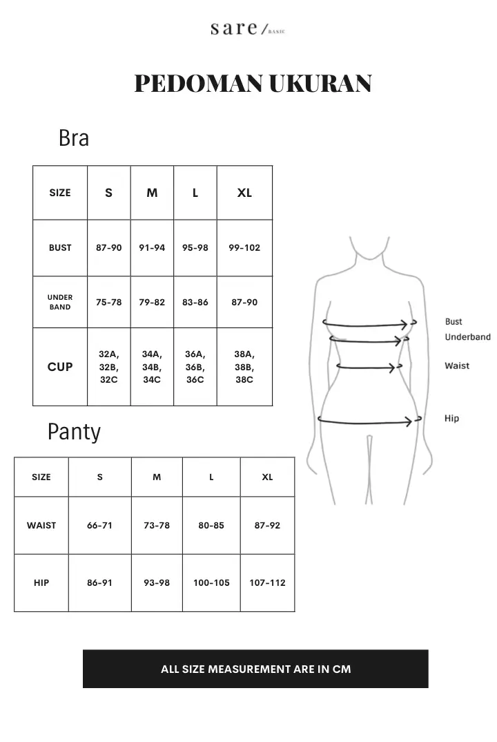 Celana Dalam Wanita Tencel Modal | SARE Underwear studio TARA Highwaist Brief Panty in Black