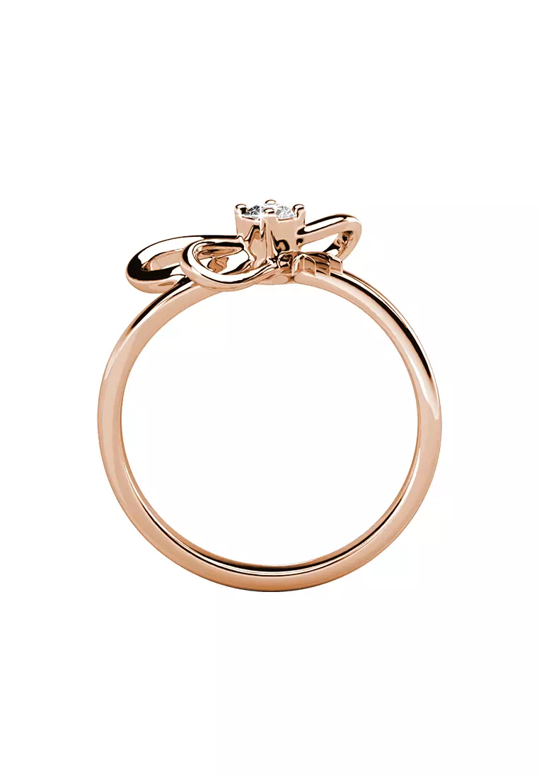 Posie Ribbon Ring RG - Cincin Crystal by Her Jewellery