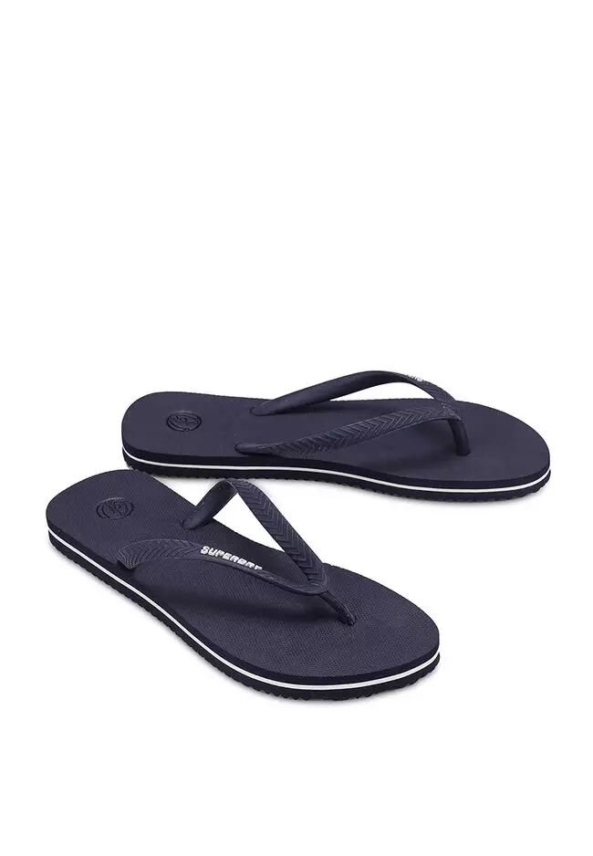 Superdry black clearance flip flops