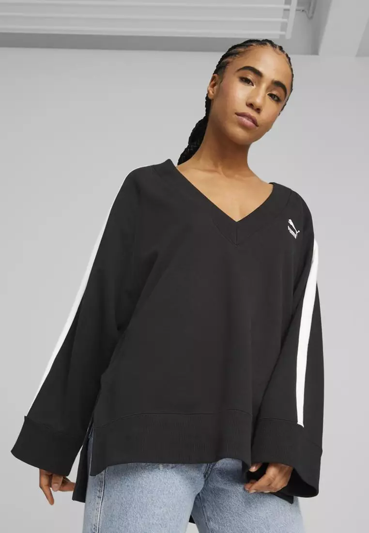 V clearance neck hoodies