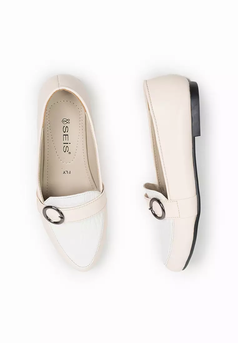 SEIS Fly Sepatu Flatshoes Wanita - CREAM