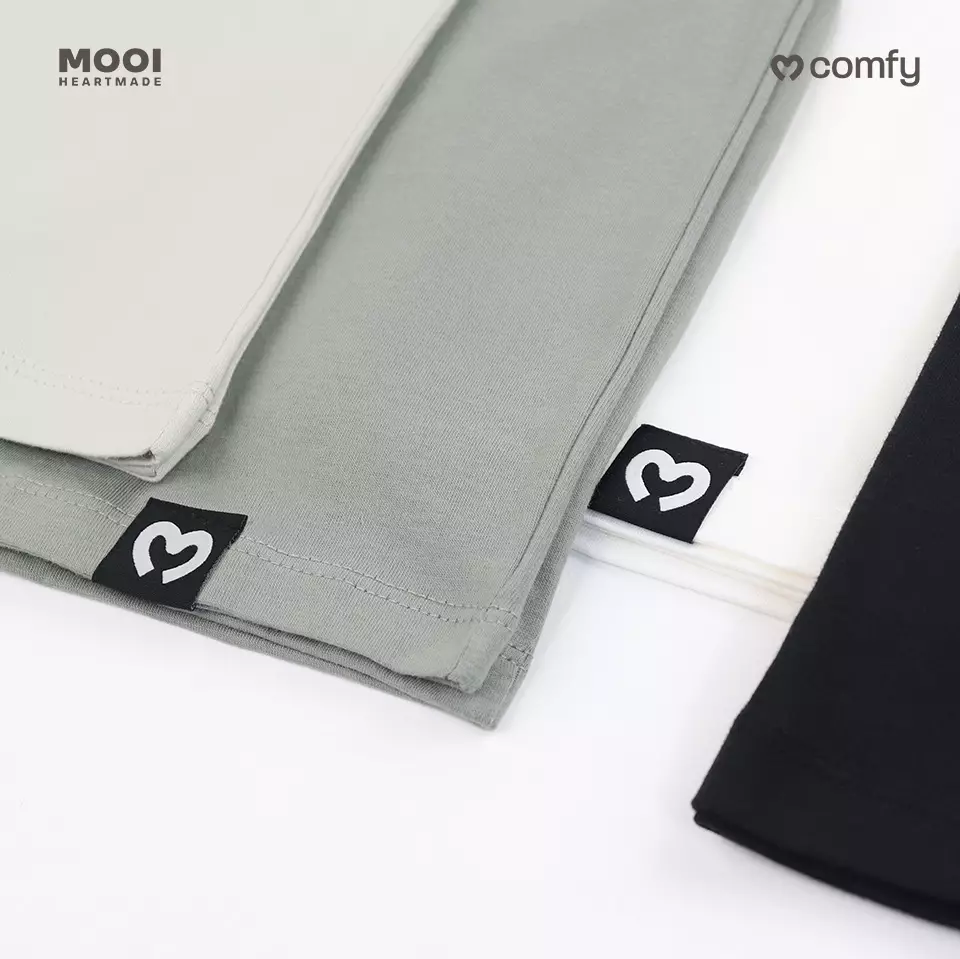 Mooi Kaos Anak Pocket Unisex Comfy T-Shirt Pocket Kids - Black