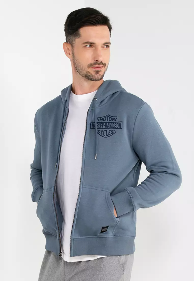 Harley davidson full zip top hoodie