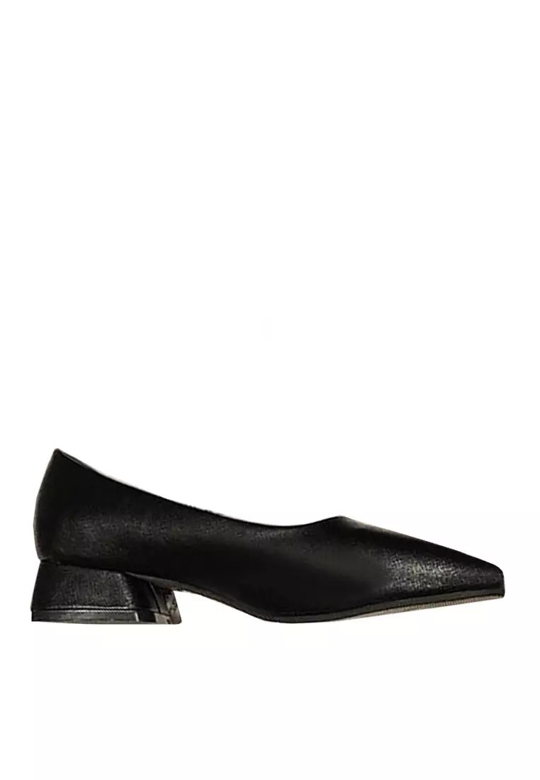 Discount on Twenty Eight Shoes  shoes - SKU: VANSA Simple Square Toe Soft Leather Mid Heel Shoes VSW-F11
