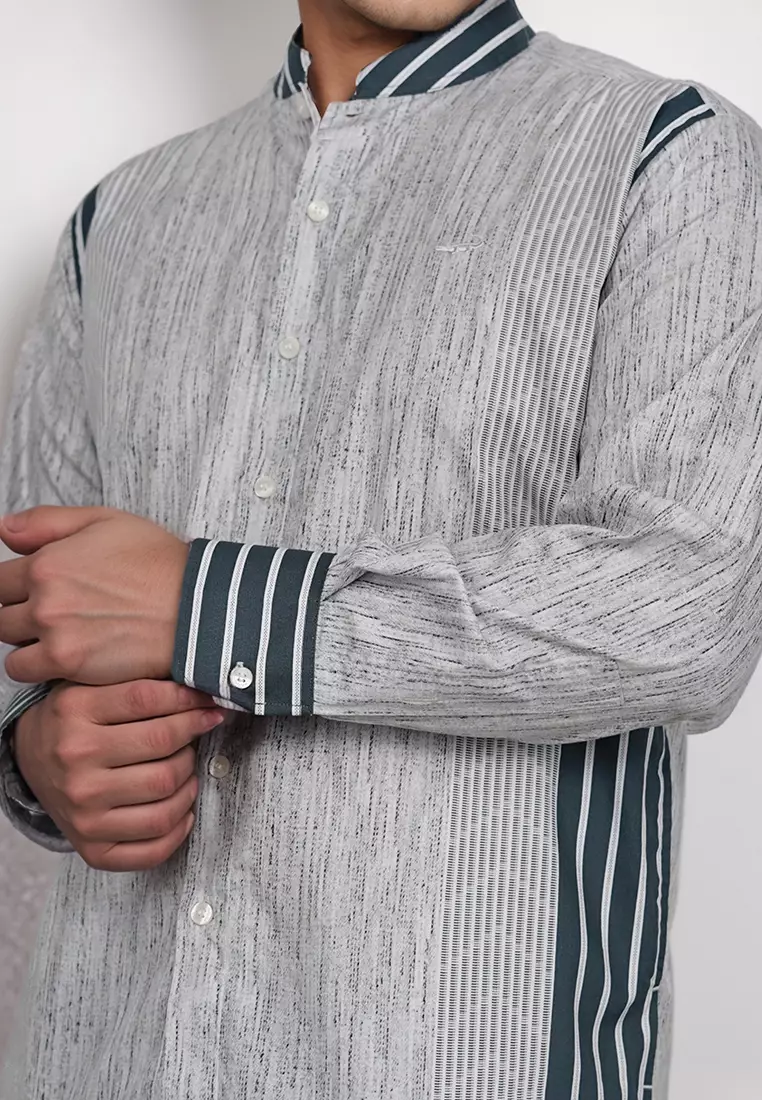 Crocodile KOKO Katun | Lengan Panjang Men Shirt Kemeja | Relax Fit 1168