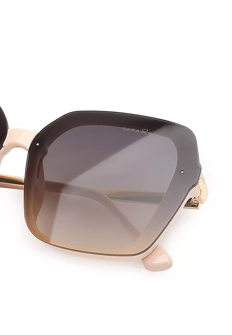 Unisex Fashion Sunglasses (太陽眼鏡) - 米黃色 / 灰色 / 黃色