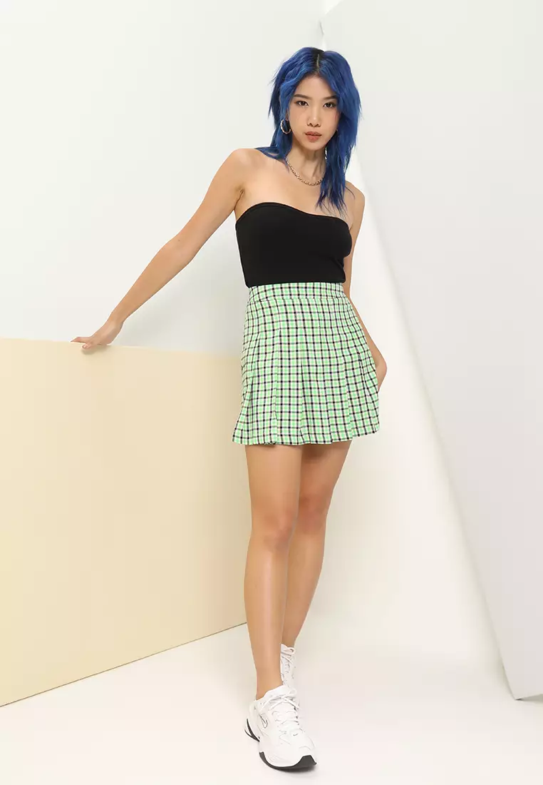 Plaid mini skirt topshop online