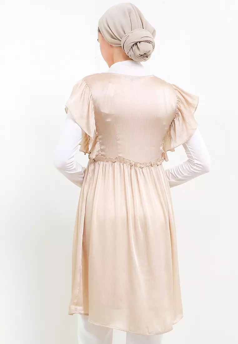 Cardigan Satin Crincle Talo - Fritha Cardigans